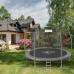 Батут  Jumi Motion Sport Line Premium 10ft (305см) з внутрішньою сіткою сірий - фото №6